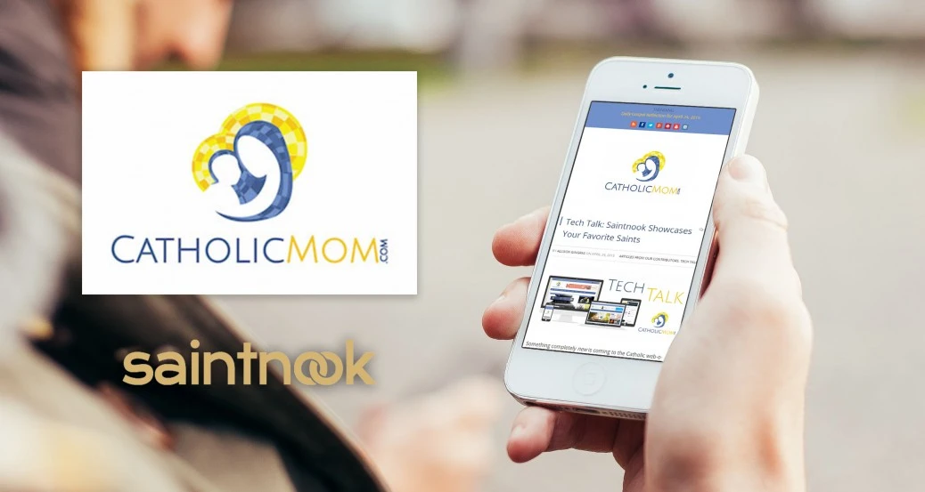 CatholicMom.com Reviews Saintnook on Tech Talk!