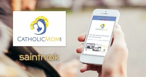 CatholicMom.com Reviews Saintnook on Tech Talk!