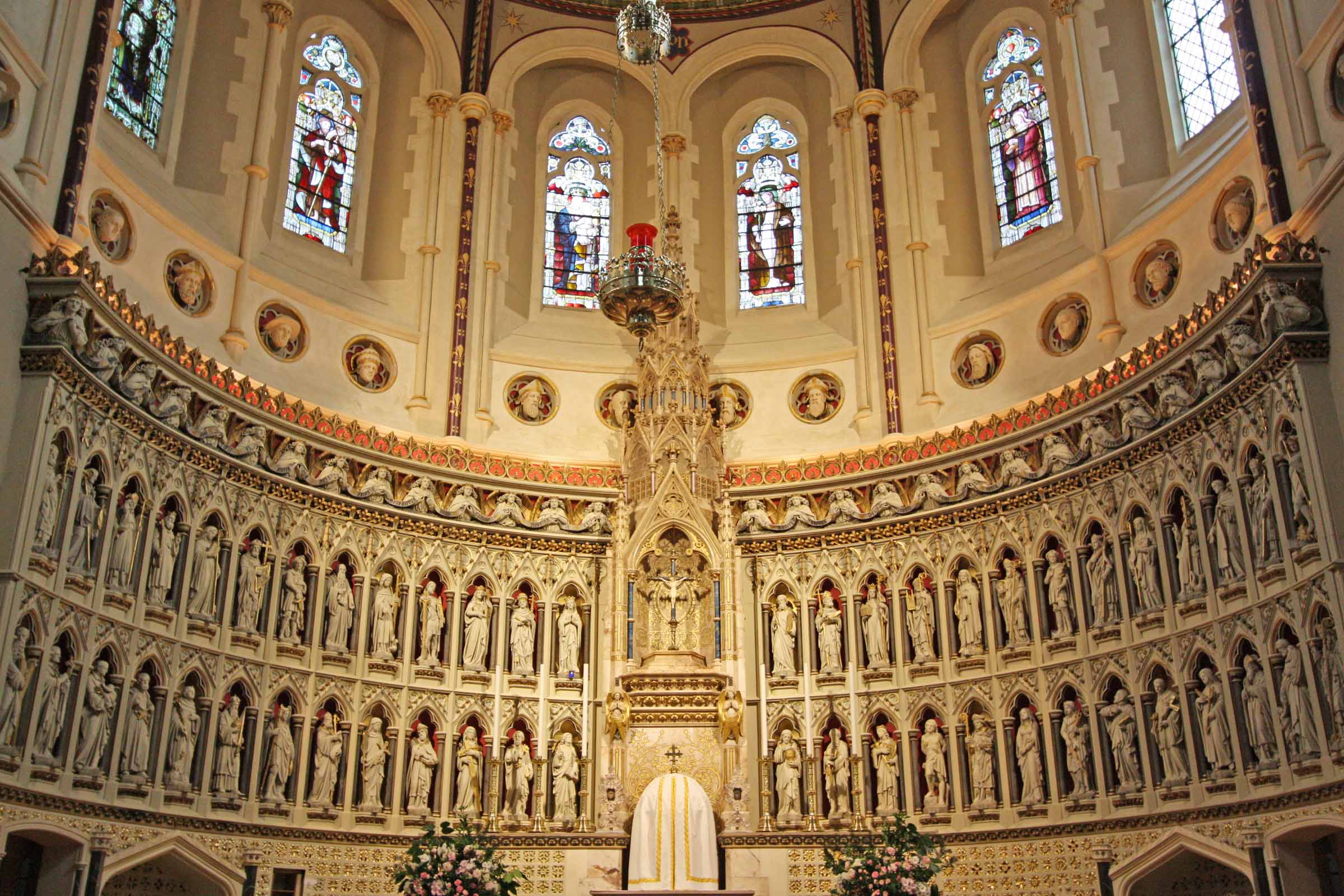 The newly-restored reredos in St Aloysius' church in Oxford expresses the Church's faith in the communion of saints. CC Fr Paul Lew http://bit.ly/19EP9nJ