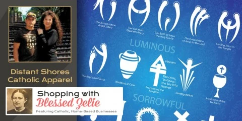 Distant Shores Catholic Apparel – Shopping with Blessed Zelie