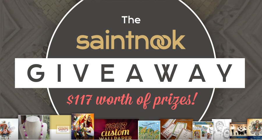Enter the Saintnook July Giveaway to Win $117 Worth of Catholic Prizes!